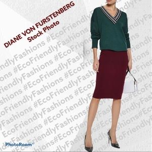 DIANE VON FURSTENBERG Stretch-knit pencil skirt